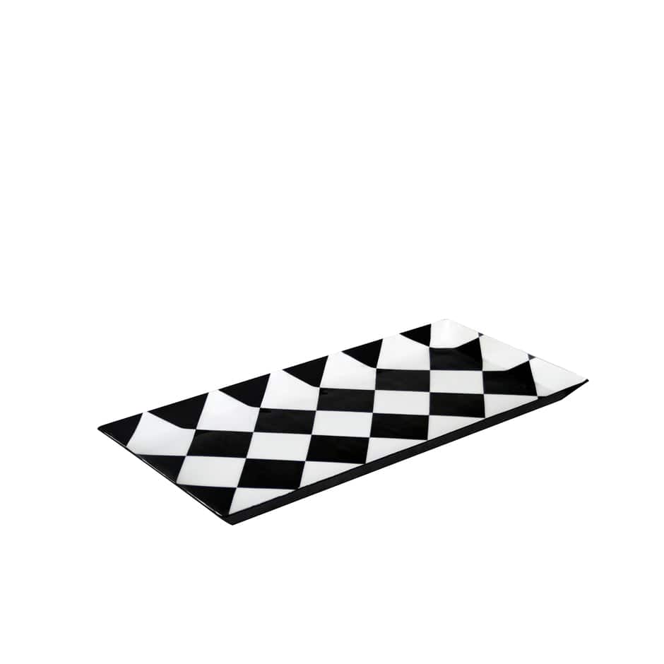 House Of Anantaa Platter & Bowl Black/White Zambia Platter