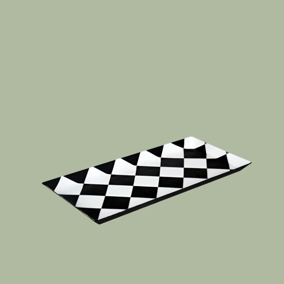 House Of Anantaa Platter & Bowl Black/White Zambia Platter