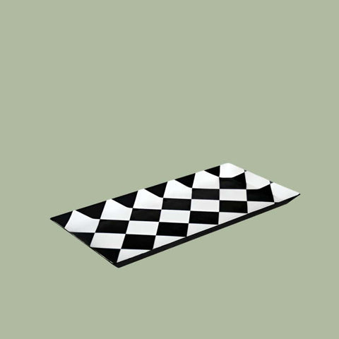 House Of Anantaa Platter & Bowl Black/White Zambia Platter