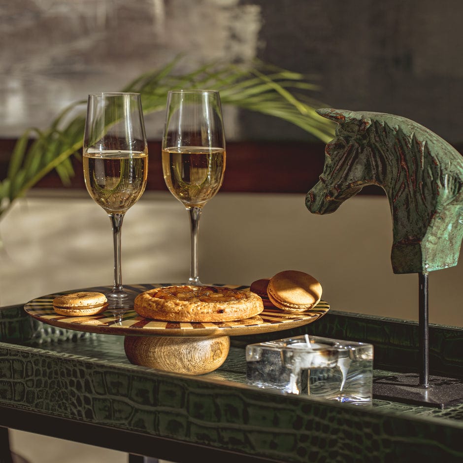 House Of Anantaa Platter & Bowl Yellow/Black Moana Canape Platter