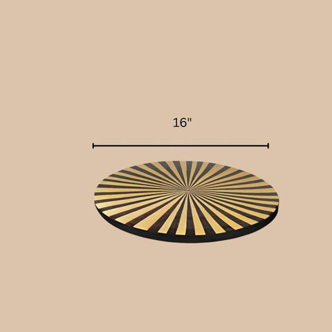 House Of Anantaa Platter & Bowl Yellow/Black Moana Serving Platter