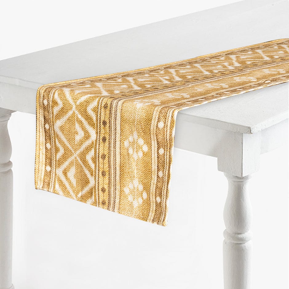 House Of Anantaa Runner Gold Chevron Gold Chevron Runner