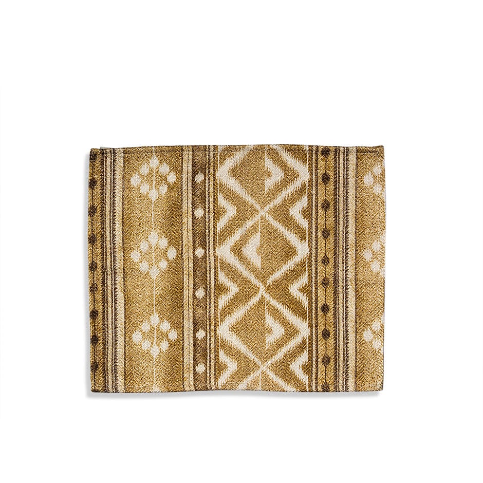 House Of Anantaa Runner Gold Chevron Table Mat