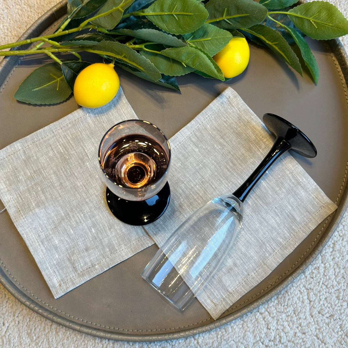 House Of Anantaa Table Mat & Napkin Angelina Cocktail Napkin