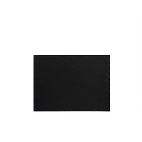 House Of Anantaa Table Mat & Napkin Black/Tan Reversible Leatherette Table Mat - Set of 4 (Black/Tan)