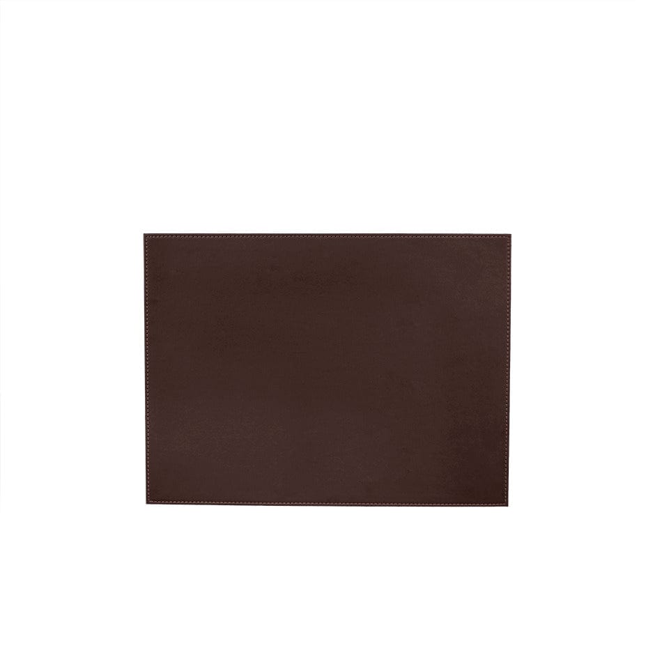 House Of Anantaa Table Mat & Napkin Brown/Orange Reversible Leatherette Table Mat - Set of 4 (Brown/Orange)
