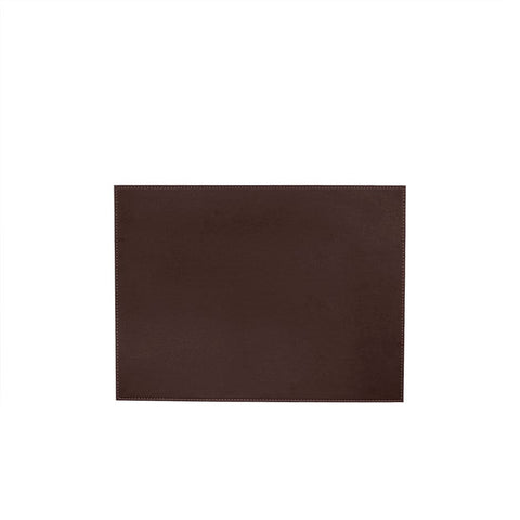 House Of Anantaa Table Mat & Napkin Brown/Orange Reversible Leatherette Table Mat - Set of 4 (Brown/Orange)