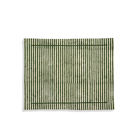 House Of Anantaa Table Mat & Napkin Green Stripes Table Mat