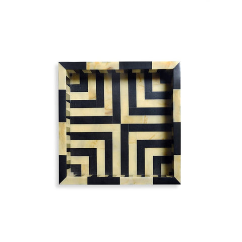 House Of Anantaa Tray Black/Cream/Gold Chrysus Tray