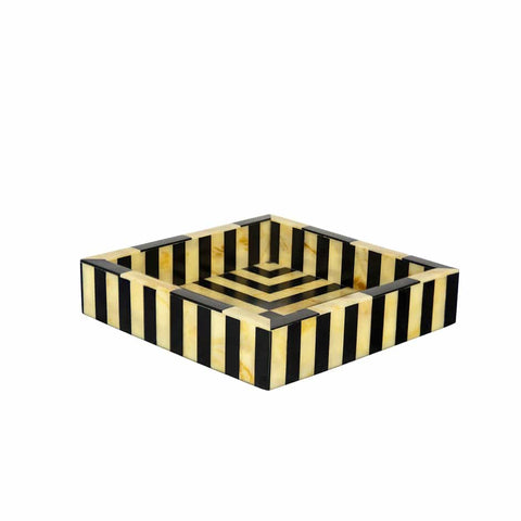 House Of Anantaa Tray Black/Cream/Gold Chrysus Tray