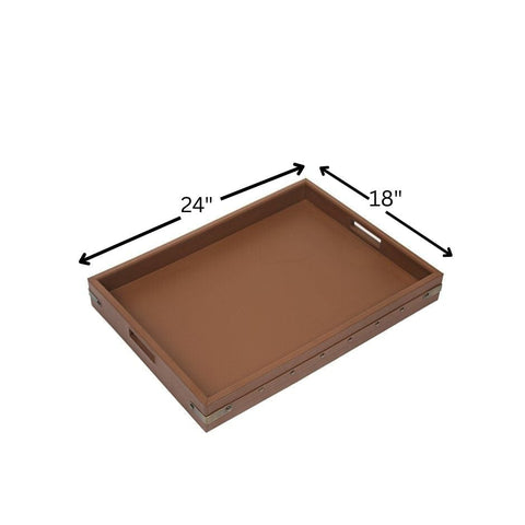 House Of Anantaa Tray Tan Luxembourg Table Organizer Tray