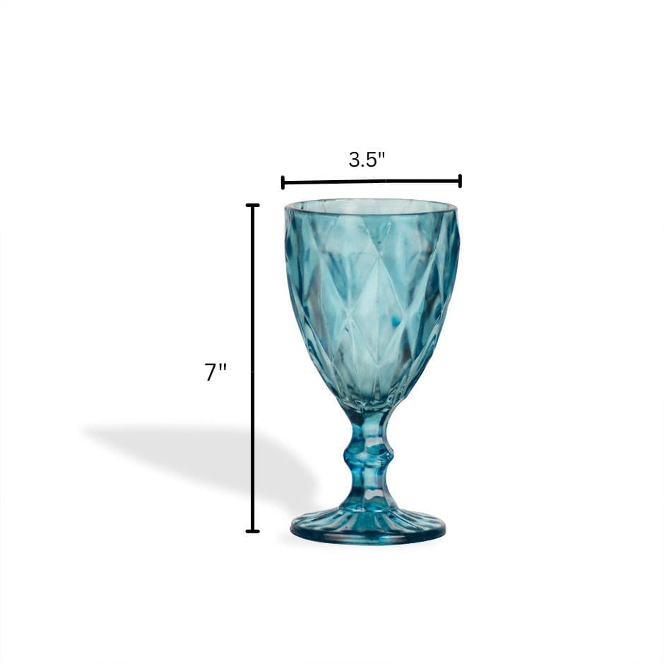 House Of Anantaa Vase & Candle Holder Aurora Candle Holder - (Blue)
