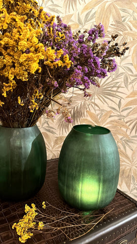 House Of Anantaa Vase & Candle Holder Green Enchanted Candle Holder & Vase (Green)