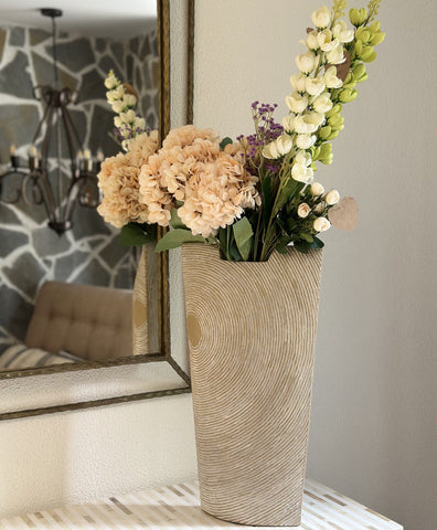 House Of Anantaa Vase & Candle Holder Ivory Jardin Vase