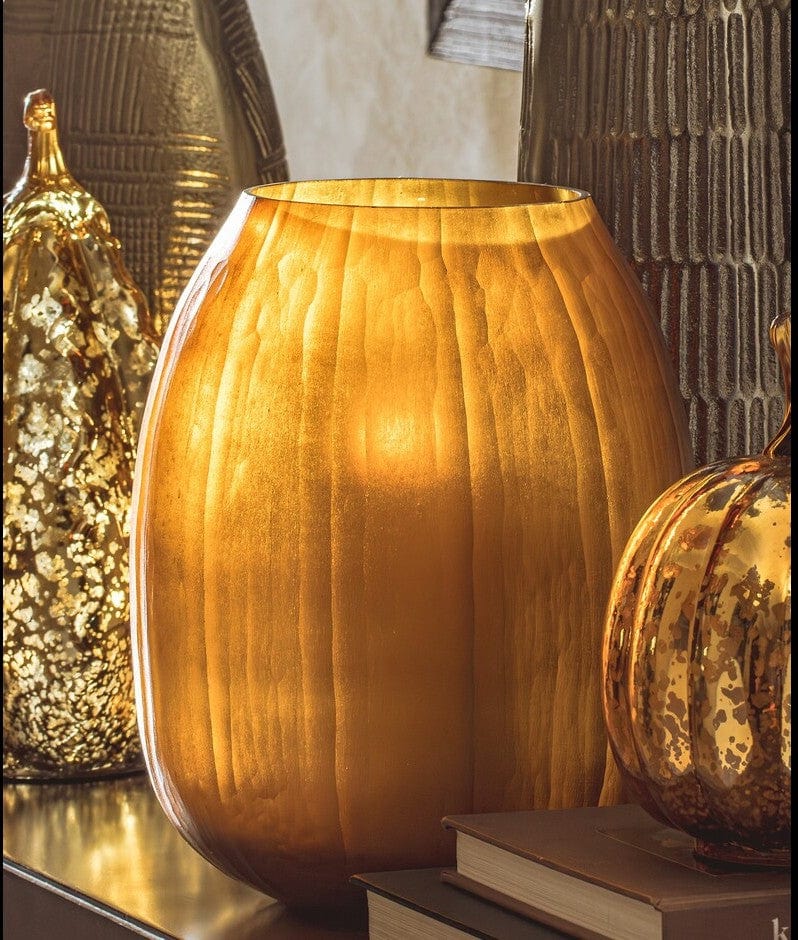 House Of Anantaa Vase & Candle Holder Orange Enchanted Candle Holder & Vase (Orange)