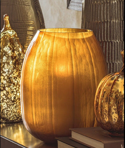 House Of Anantaa Vase & Candle Holder Orange Enchanted Candle Holder & Vase (Orange)